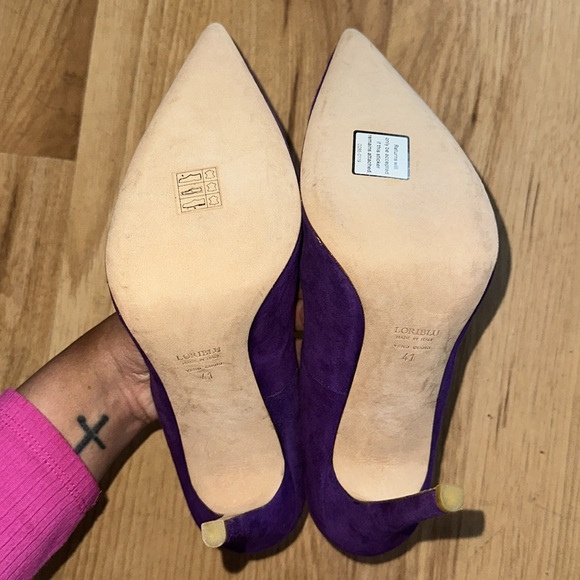 Purple Suede Loriblu Pump - Picture 4 of 5